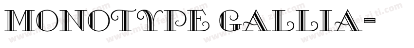 monotype gallia字体转换